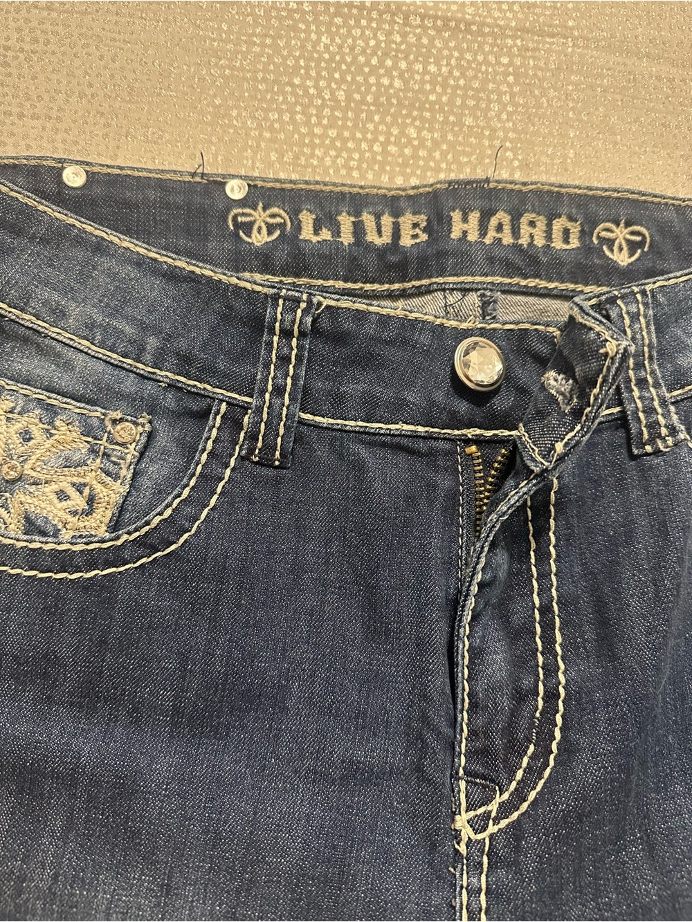 Women’s Bootcut Jeans in Dark Blue